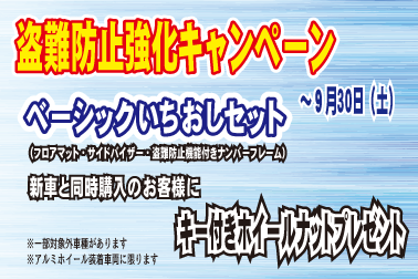 盗難防止強化キャンペーン